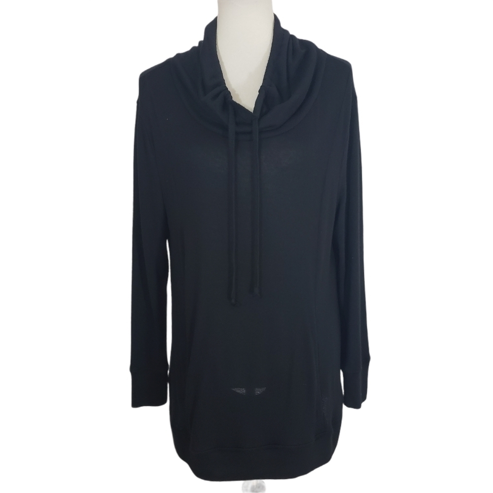 ☀ Anybody Black Pullover Long Sleeve Cowl Neck Sz S